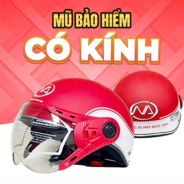 Nón bảo hiểm có kính