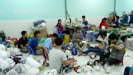 xưởng sản xuất nón bảo hiểm chất lượng